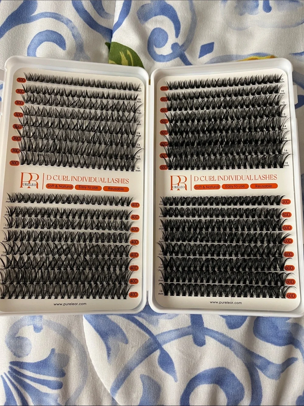 Pureleor D Curl Individual Lashes - Black